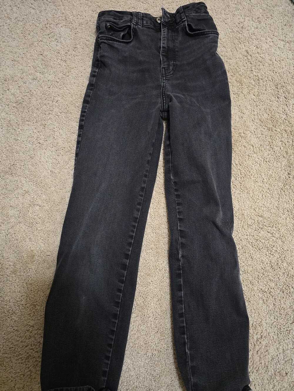 Women's Zara Black Straight-Leg Jeans